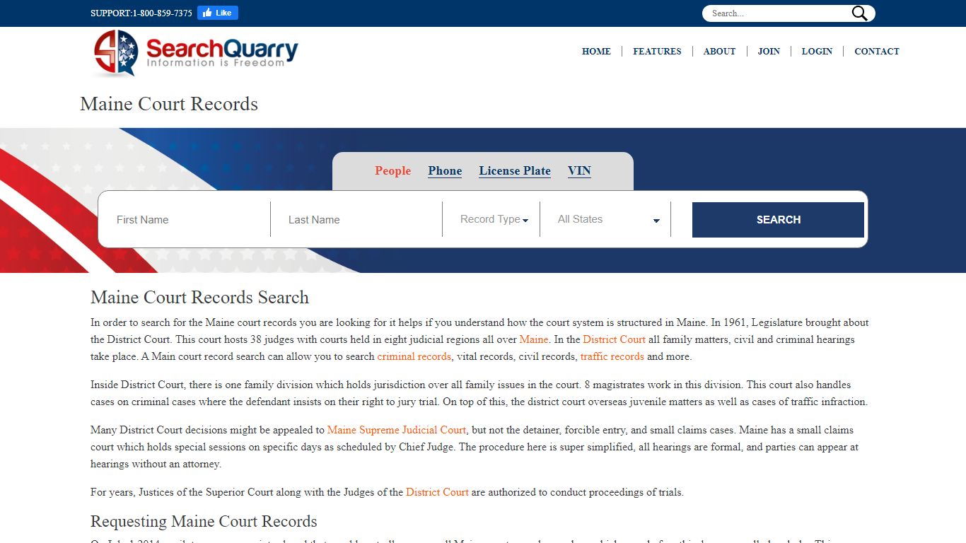 Enter a Name to View Maine Court Records Online - SearchQuarry